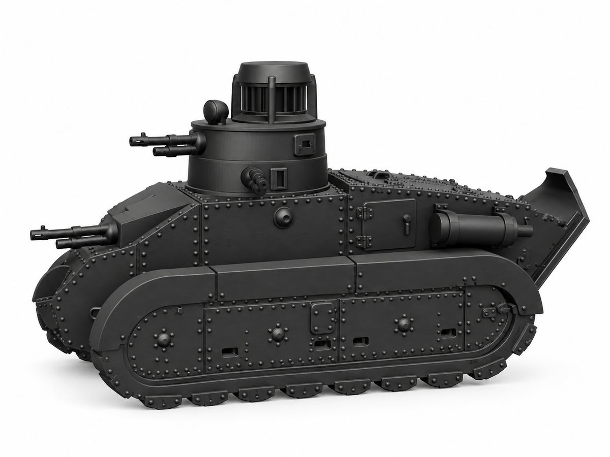 SSMODEL 1/72 1/144 Multi Scale Modelo Trubia Serie A Tank MODEL kit TSS0623 — detail view 3