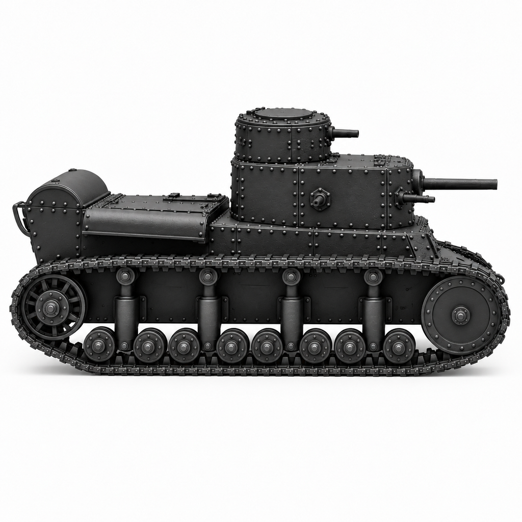 SSMODEL 1/72 1/144 Multi Scale T-12Soviet experimental medium tank MODEL TSS0008