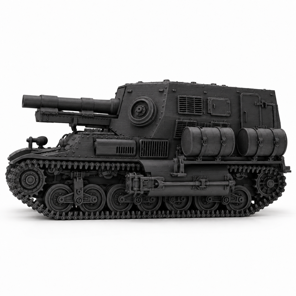 SSMODEL1/72 1/144 WWII 15cm sFH13 Lorraine Schlepper SPG Resin Model Kit TSS0863