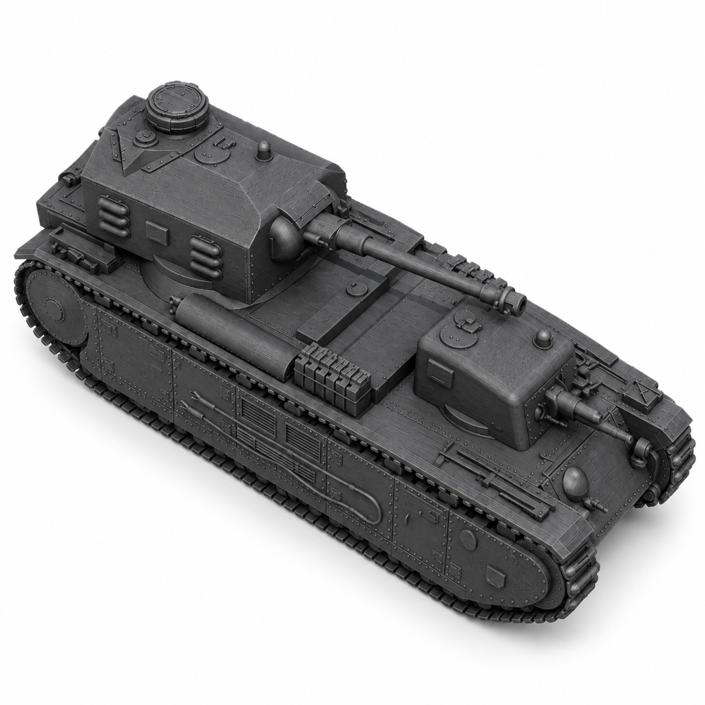 SSMODEL 1/72 1/144 Pz.Kpfw.F2 750(f)German supergeavy tank MODEL kit TSS0477
