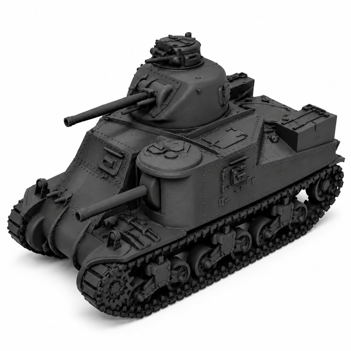 SSMODEL 1/72 1/144 Multi-Scale M3 Lee Medium Tank Resin MODEL KIT TSS0222 — detail view 5