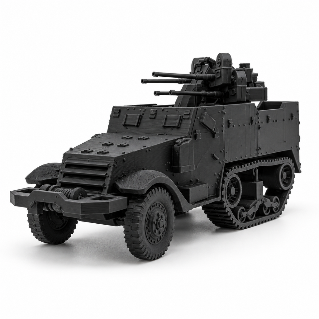 SSMODEL 1/72 1/144 Multi Scale WWII US M16 MGMC Half-track AA Model Kit TSS0876