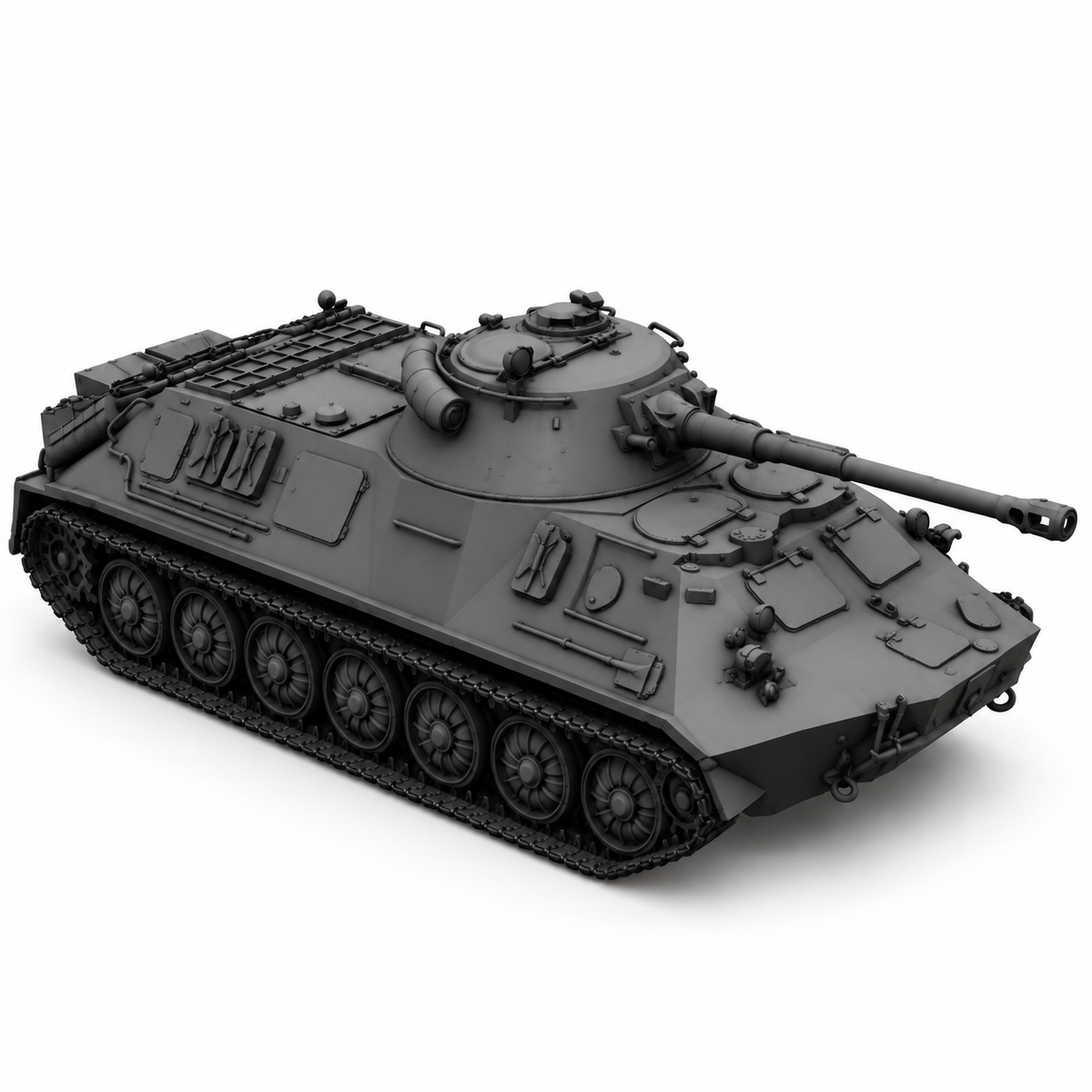 SSMODEL 1/72 1/144 Multi Scale PT-60/76 Soviet Cold War Light Tank MODEL TSS0394 — detail view 2