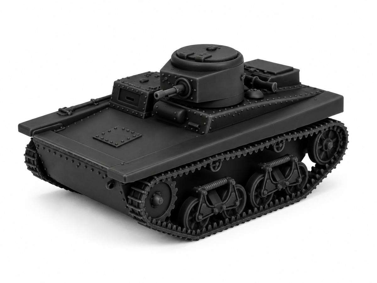 SSMODEL 1/72 1/144 Multi Scale FLight T-37A Amphibious USSR Tank MODEL TSS1367 — detail view 4