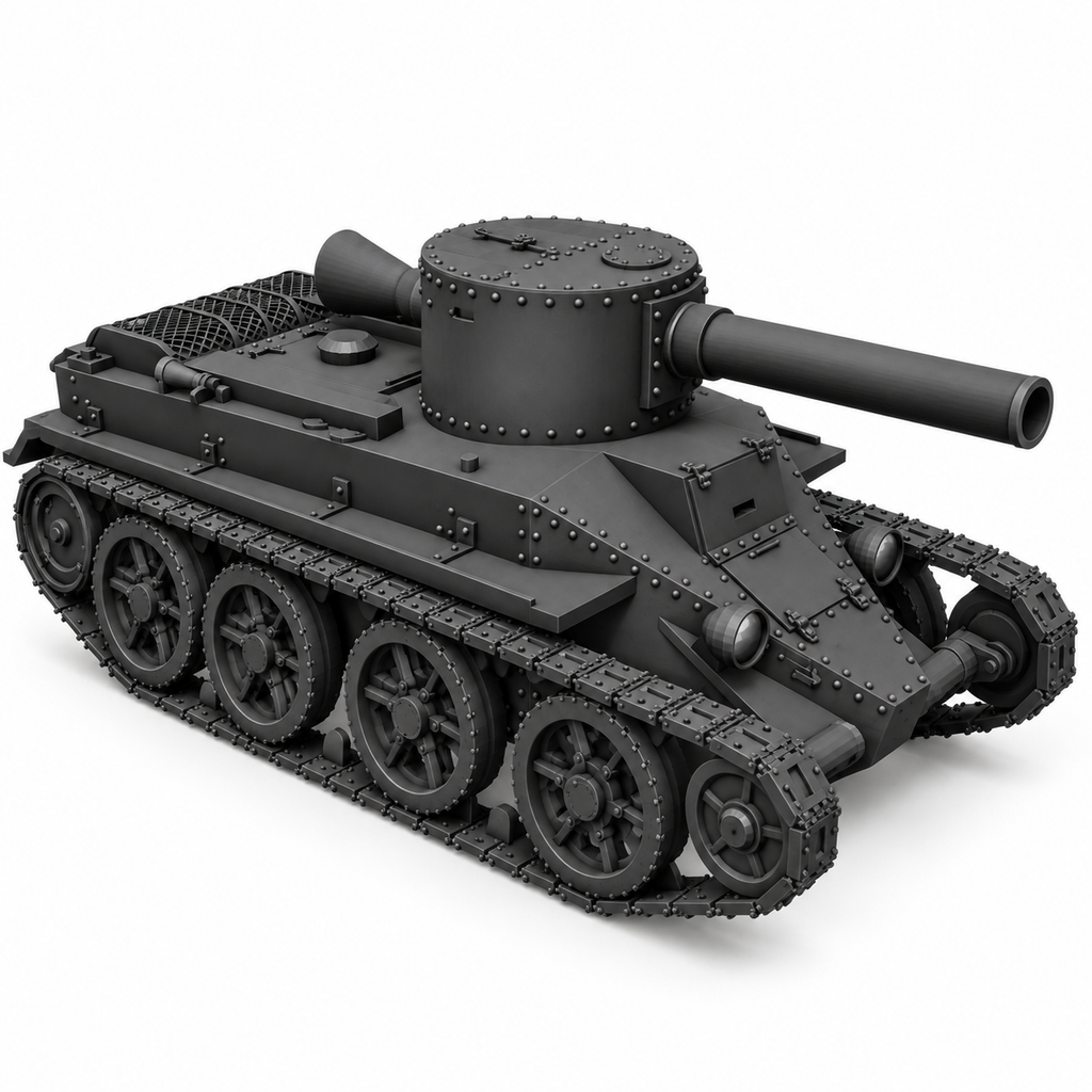 SSMODEL1/72 1/144 Multi Scale BT-2-203 Tank Resin Model Kit TSS0579