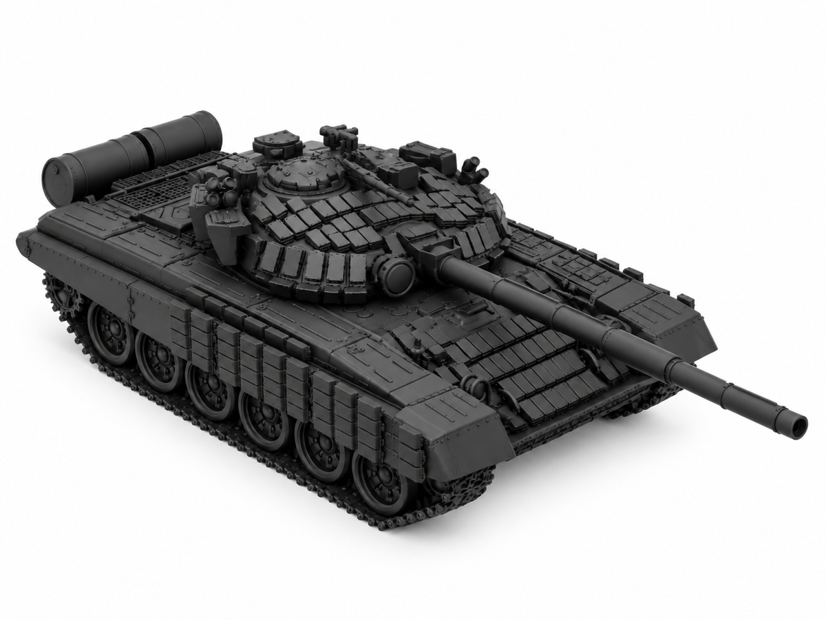 SSMODEL 1/72 1/144 Multi Scale T-72B Soviet tank Resin Model Kit TSS0298 — detail view 3