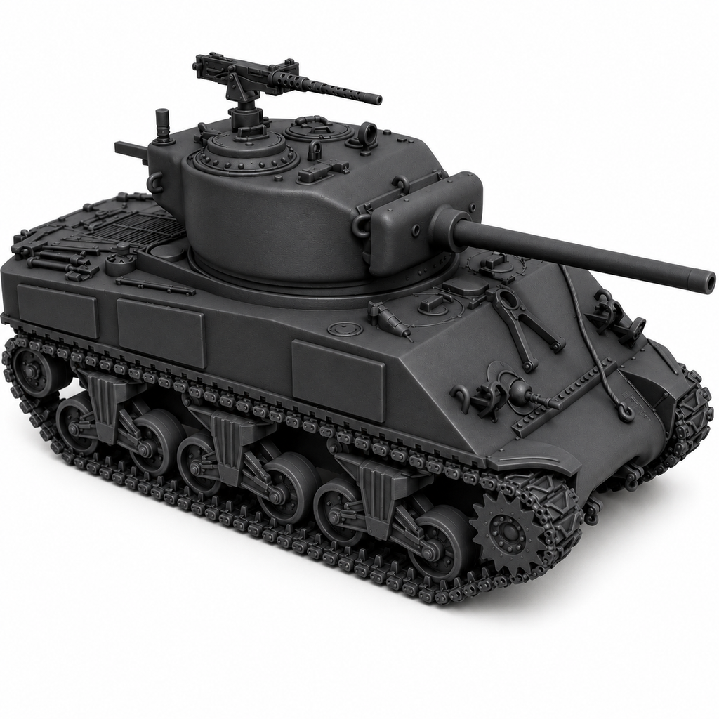 SSMODEL 1/72 1/144 Multi-Scale M4A2 (76)W US WWII medium tank MODEL KIT TSS0210