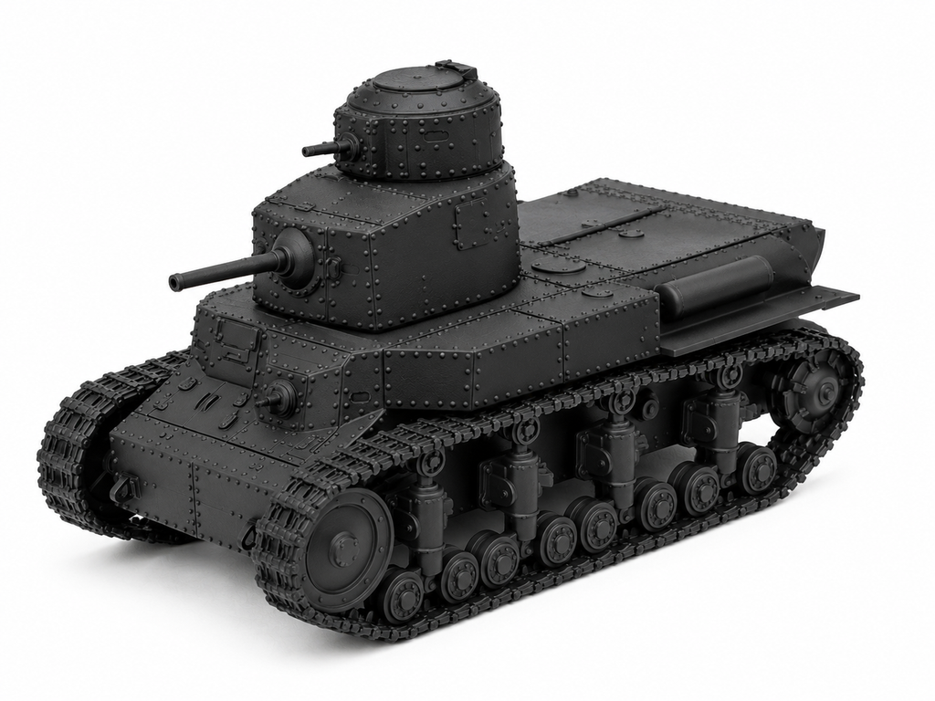 SSMODEL 1/72 1/144 Multi Scale T-24 Soviet Interwar Medium Tank MODEL TSS0007