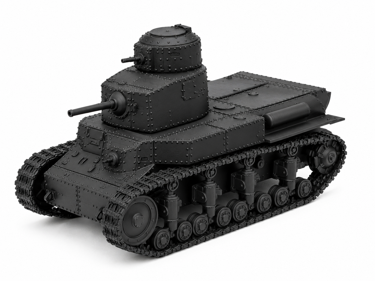 SSMODEL 1/72 1/144 Multi Scale T-24 Soviet Interwar Medium Tank MODEL TSS0007 — detail view 3