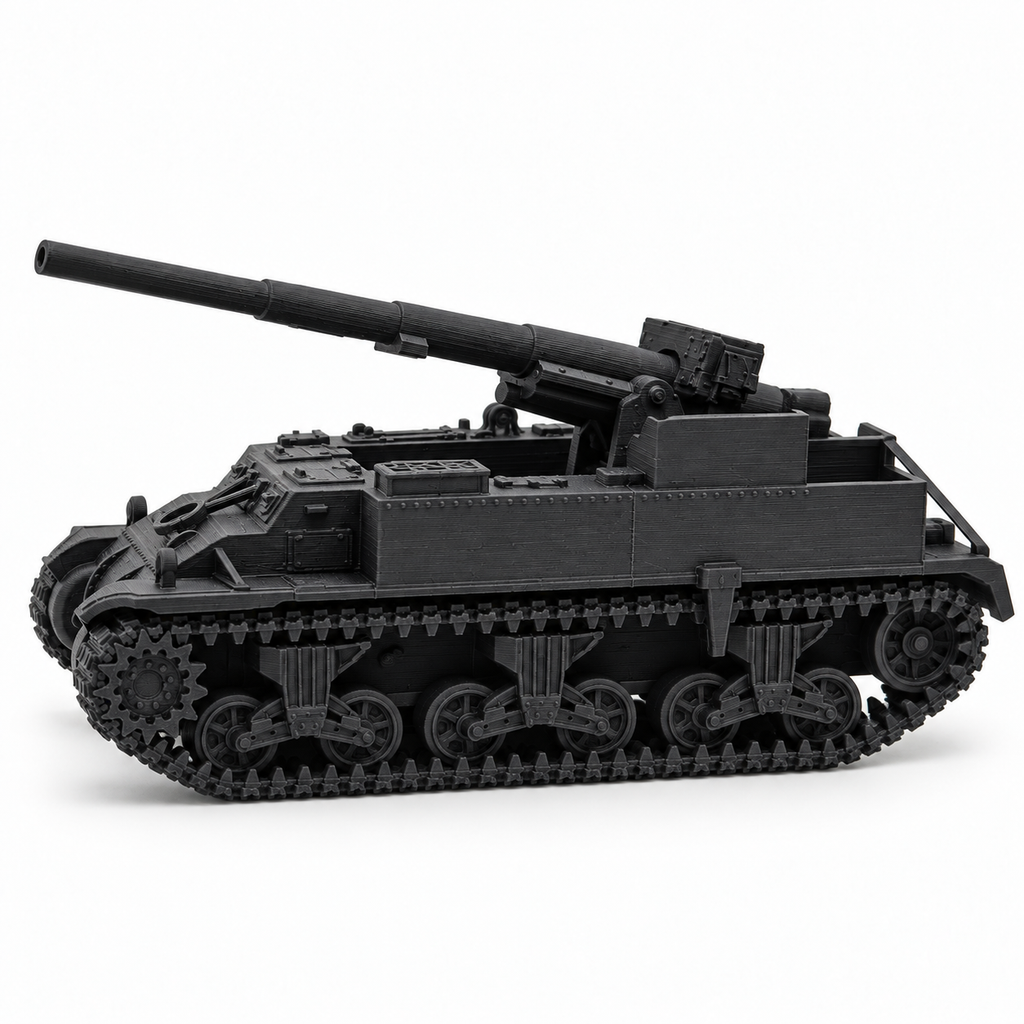 SSMODEL 1/72 1/144 WWII US M12 Gun Motor Carriage D-Day Resin Model Kit TSS0872