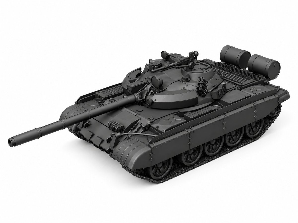SSMODEL 1/72 1/144 Multi Scale T-55AM Soviet tank Resin Model Kit TSS0296 — detail view 15