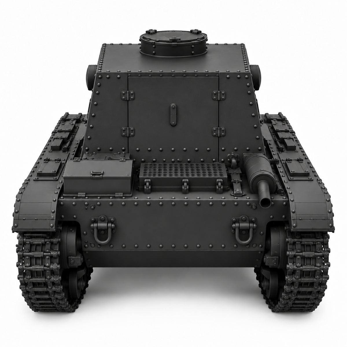 SSMODEL 1/72 1/144 Multi Scale SU1 soviet experimental tank Resin Model TSS0070 — detail view 4
