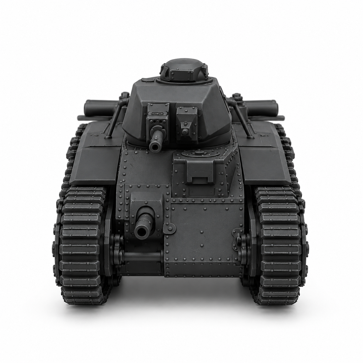 SSMODEL 1/72 1/144 Multi Scale Heavy Tank Char B1 bis France Resin MODEL TSS0793 — detail view 2