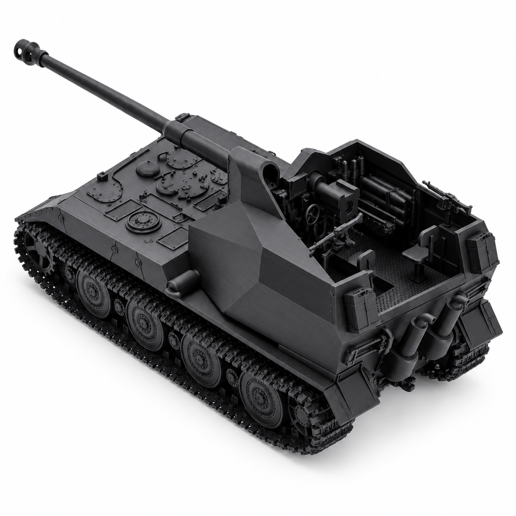 SSMODEL 1/72 1/144 WW2 German Waffentrager auf E100 Tank Resin Model Kit TSS1008
