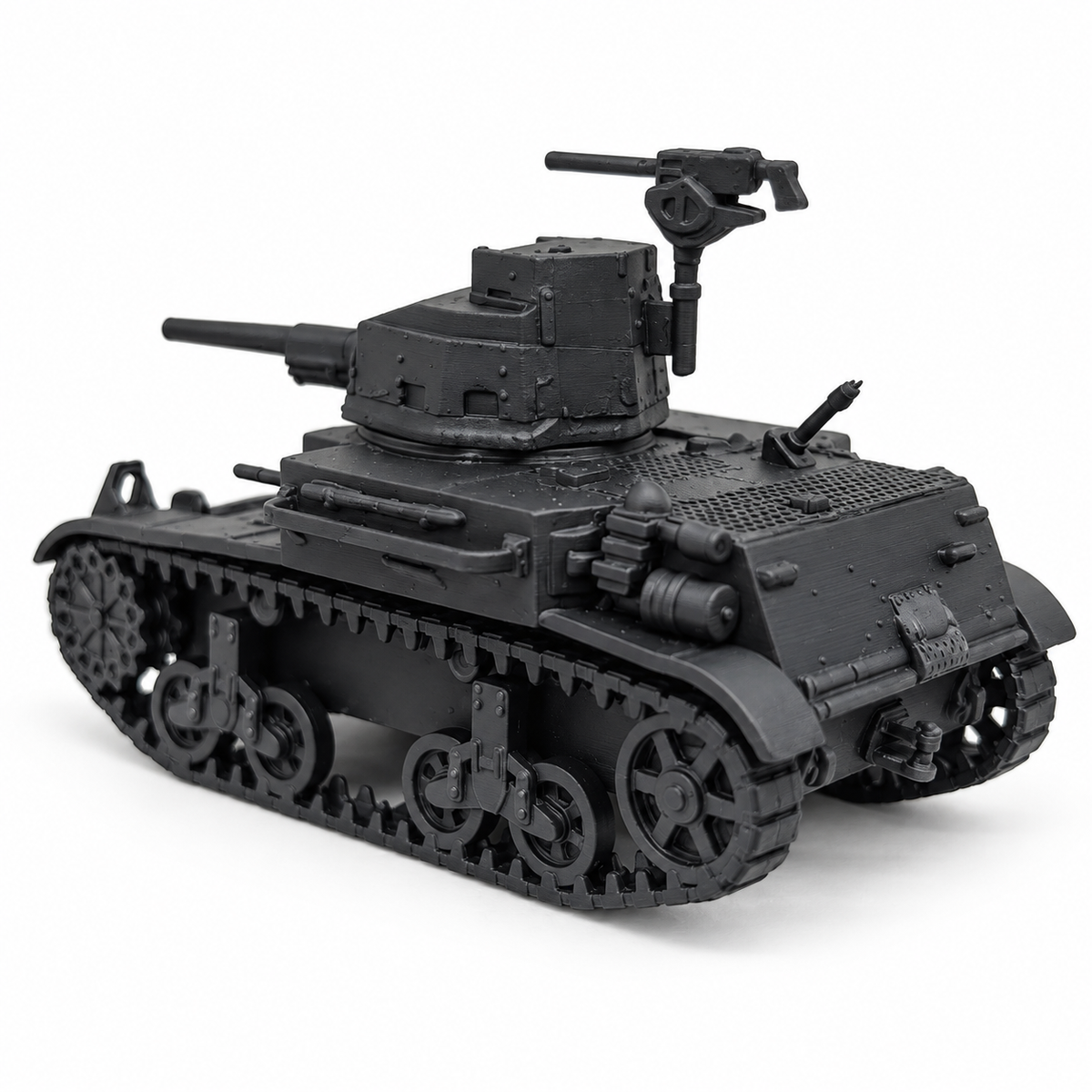 SSMODEL 1/72 1/144 Multi-Scale M3A1 US Light Tank WWII Resin Model Kit TSS1288 — detail view 17