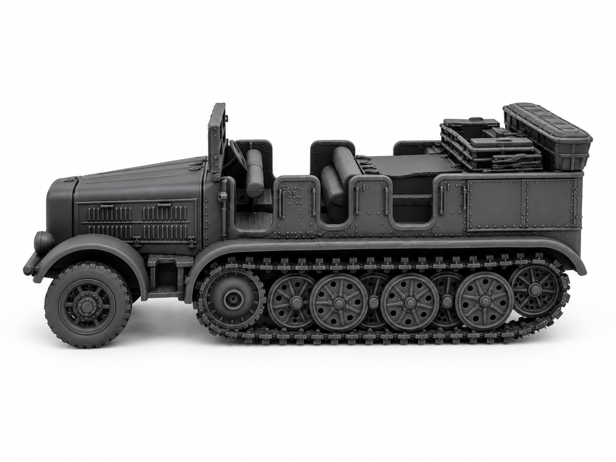 SSMODEL 1/72 1/144 Multi Scale Breda61 Artillery Tractor Italy MODEL KIT TSS1471 — detail view 4