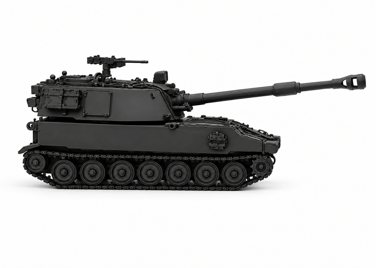 SSMODEL 1/72 1/144 Multi Scale M109/A3 Paladin 155mm SPG US Tank MODEL TSS1194 — detail view 5