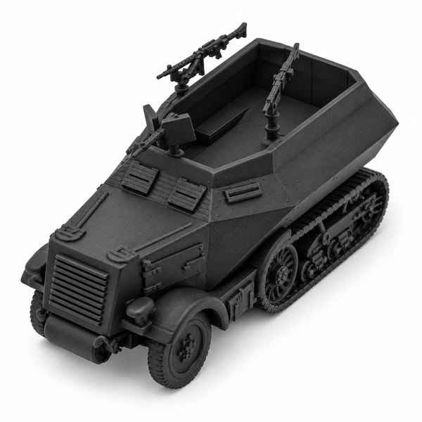 SSMODEL 1/72 1/144 Multi-Scale U304(f) German WWII Half-Track APC Model TSS1562