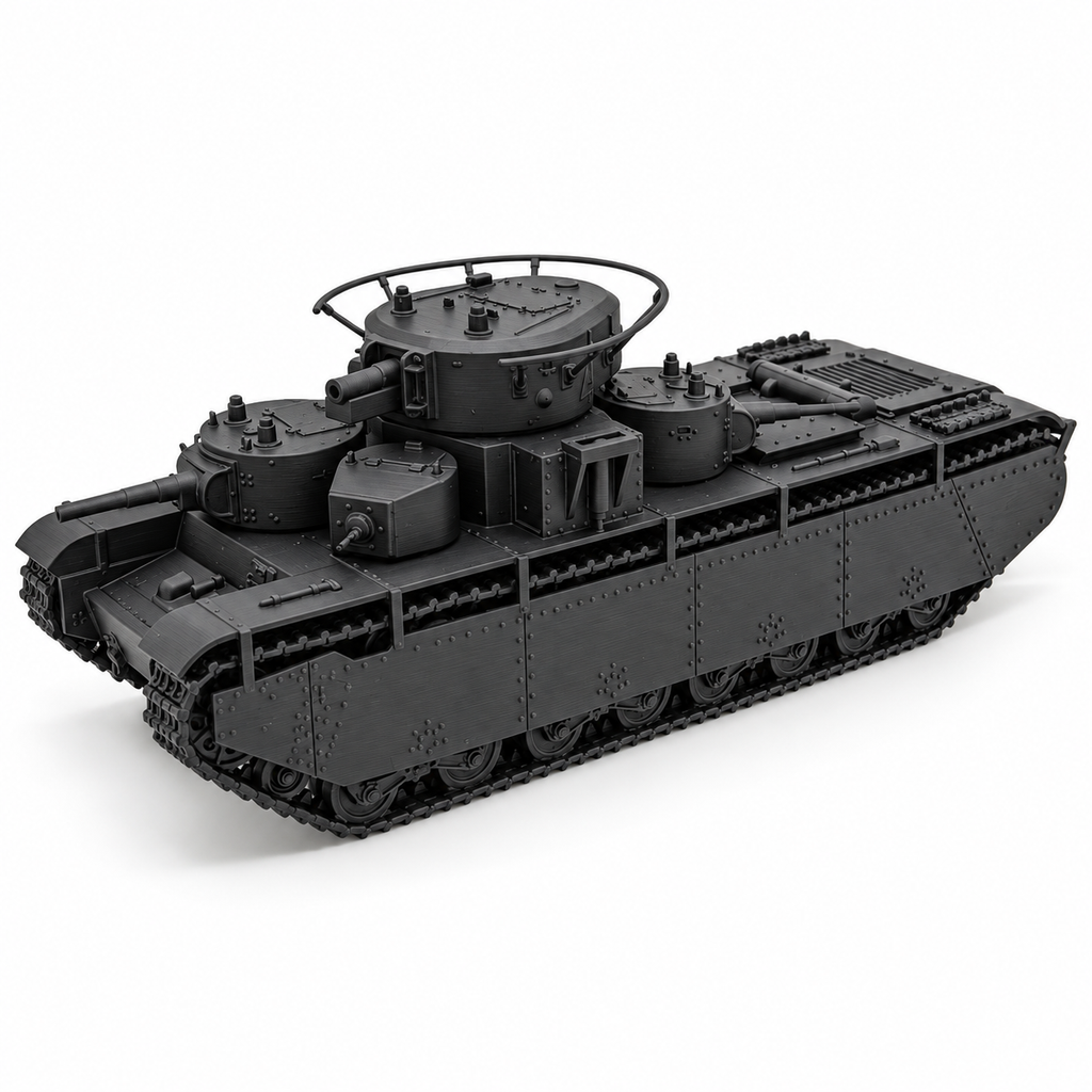 SSMODEL 1/32 1/35 1/48 1/64 Soviet T-35A Heavy Tank Multi-Turret Model TSS1249