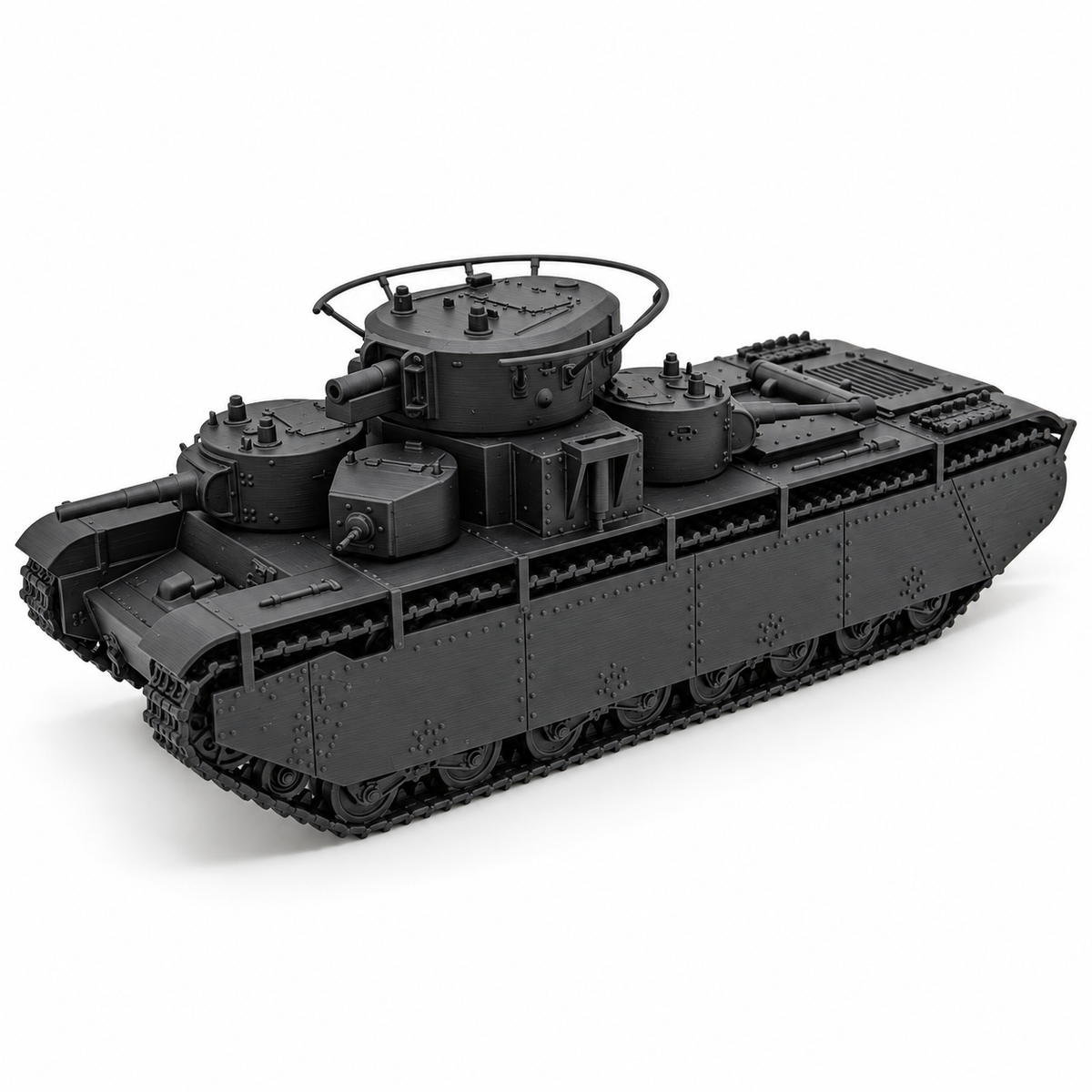 SSMODEL 1/32 1/35 1/48 1/64 Soviet T-35A Heavy Tank Multi-Turret Model TSS1249 — detail view 2