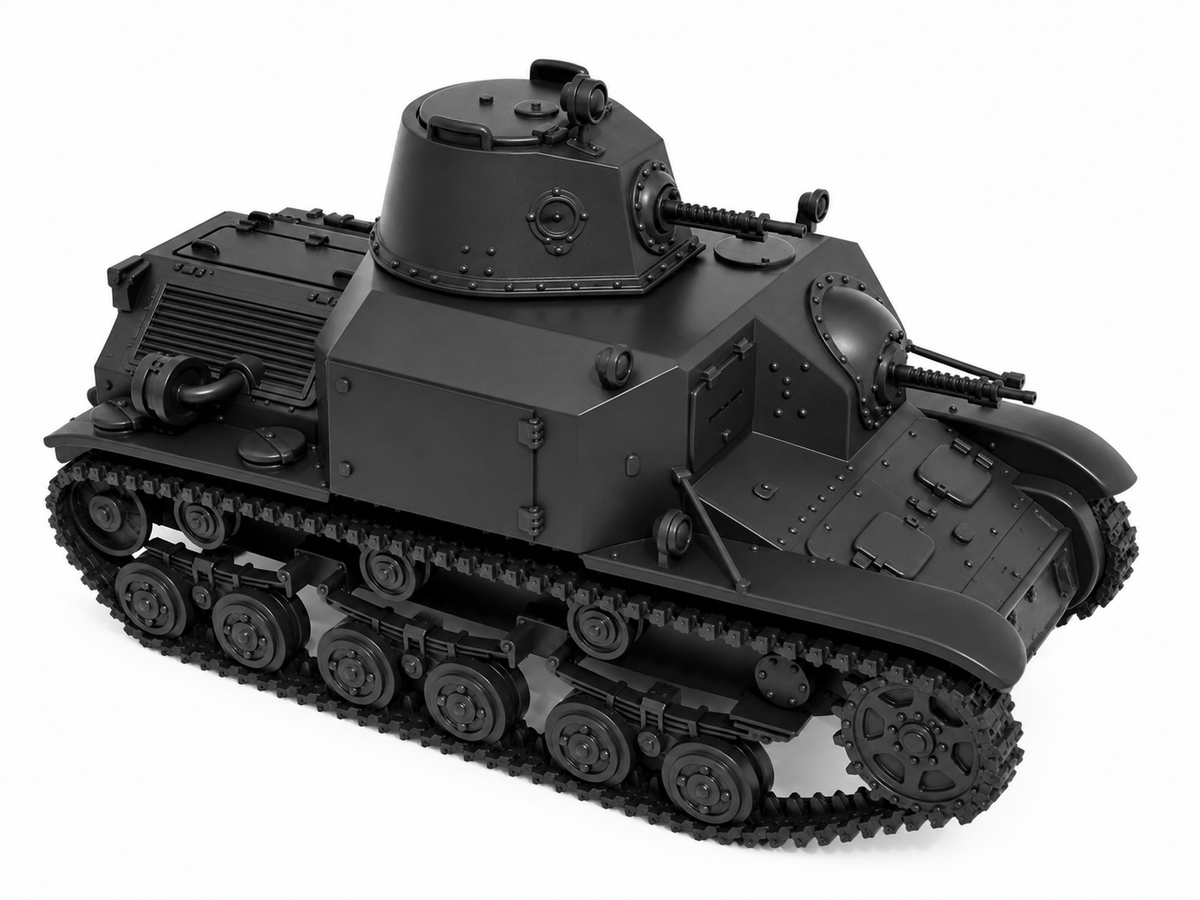 SSMODEL 1/72 1/144 Multi Scale Type 92 Jyu-Sokosha late Tank MODEL kit TSS1384 — detail view 4