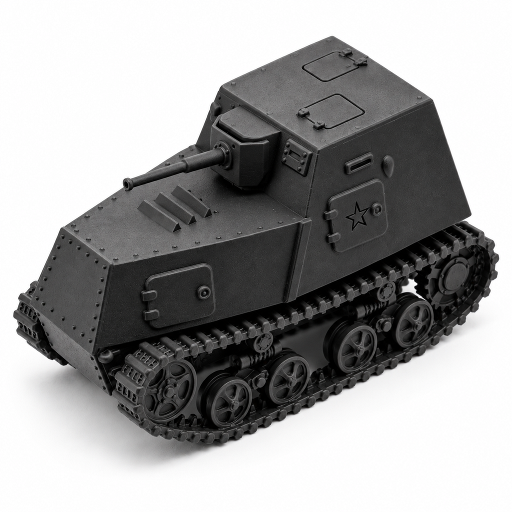 SSMODEL 1/72 1/144 WWII KhTZ-16 Tractor Tank Improvised Resin Model Kit TSS1253