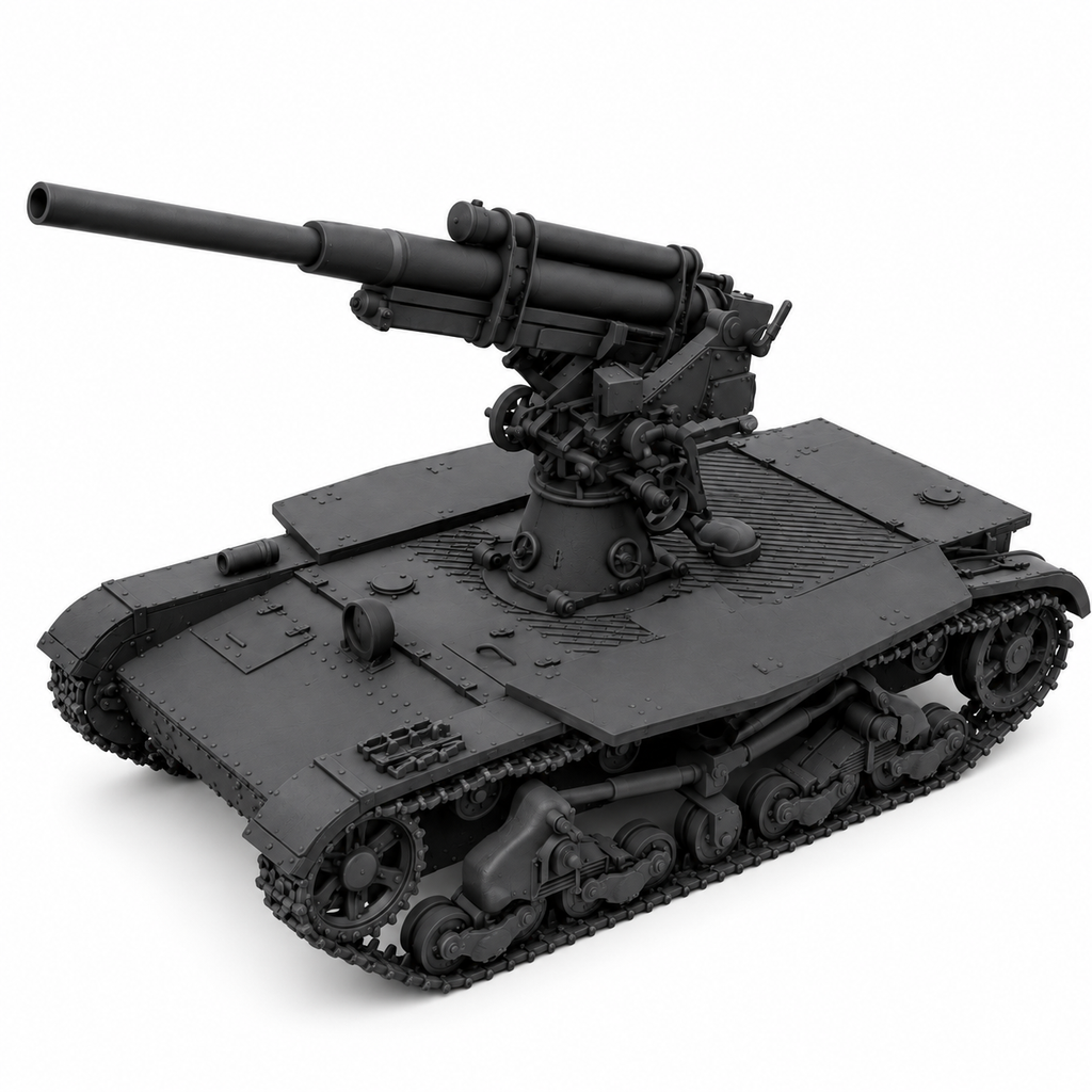 SSMODEL 1/72 1/144 SU-6 deployed Soviet self-propelled AA-gun Model Kit TSS0052