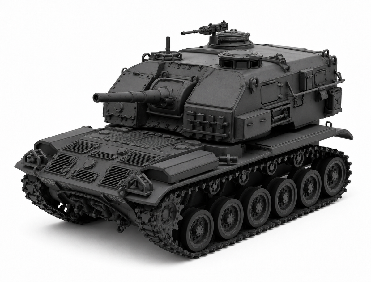 SSMODEL 1/72 1/144 M47 General Patton II US Cold war Tank MODEL kit TSS0671 — detail view 2