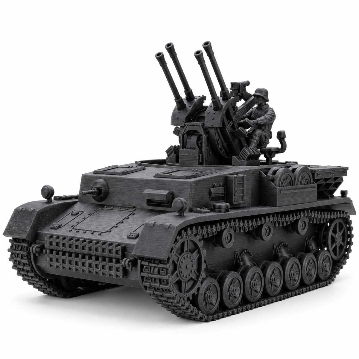 SSMODEL 1/72 1/144 WWII Flakpanzer IV Krause Field Modified Resin Model TSS0802 — scale model kit