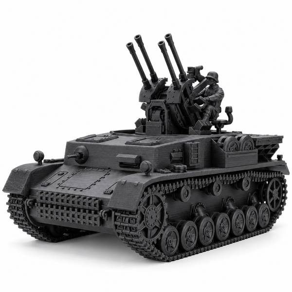 SSMODEL 1/72 1/144 WWII Flakpanzer IV Krause Field Modified Resin Model TSS0802