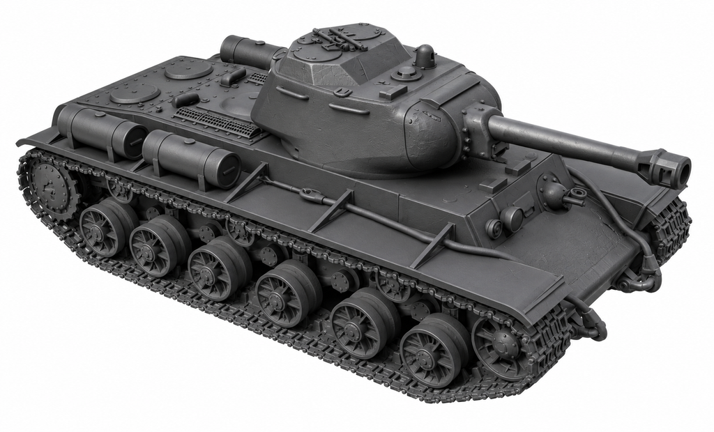 SSMODEL 1/72 1/144 Multi Scale KV-1s 122mm S-41 Howitzer Tank MODEL kit TSS0117