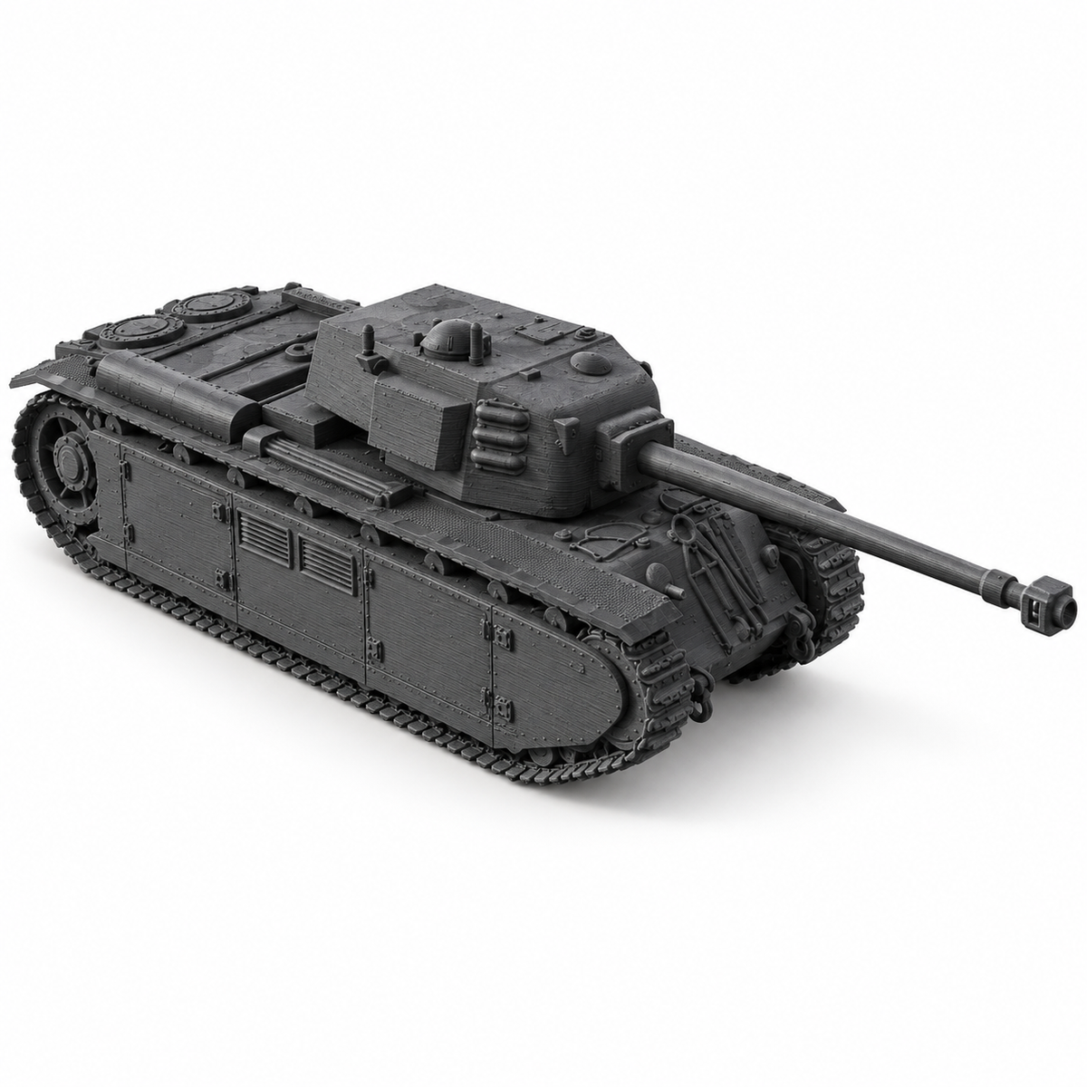 SSMODEL 1/72 1/144 FCM F44 French fictional superheavy tank MODEL kit TSS0472 — scale model kit