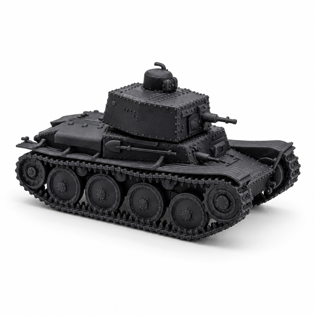 SSMODEL 1/32 1/35 1/48 1/64 LT vz.40 Light Tank Command & 37mm Model Kit TSS1285
