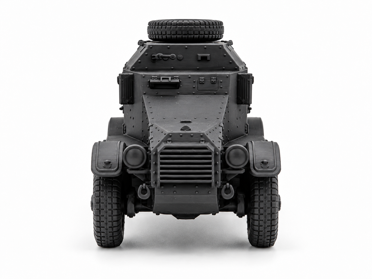 SSMODEL 1/72 1/144 Multi-Scale WWII French 179 Armored Car Resin Model TSS1220 — detail view 14