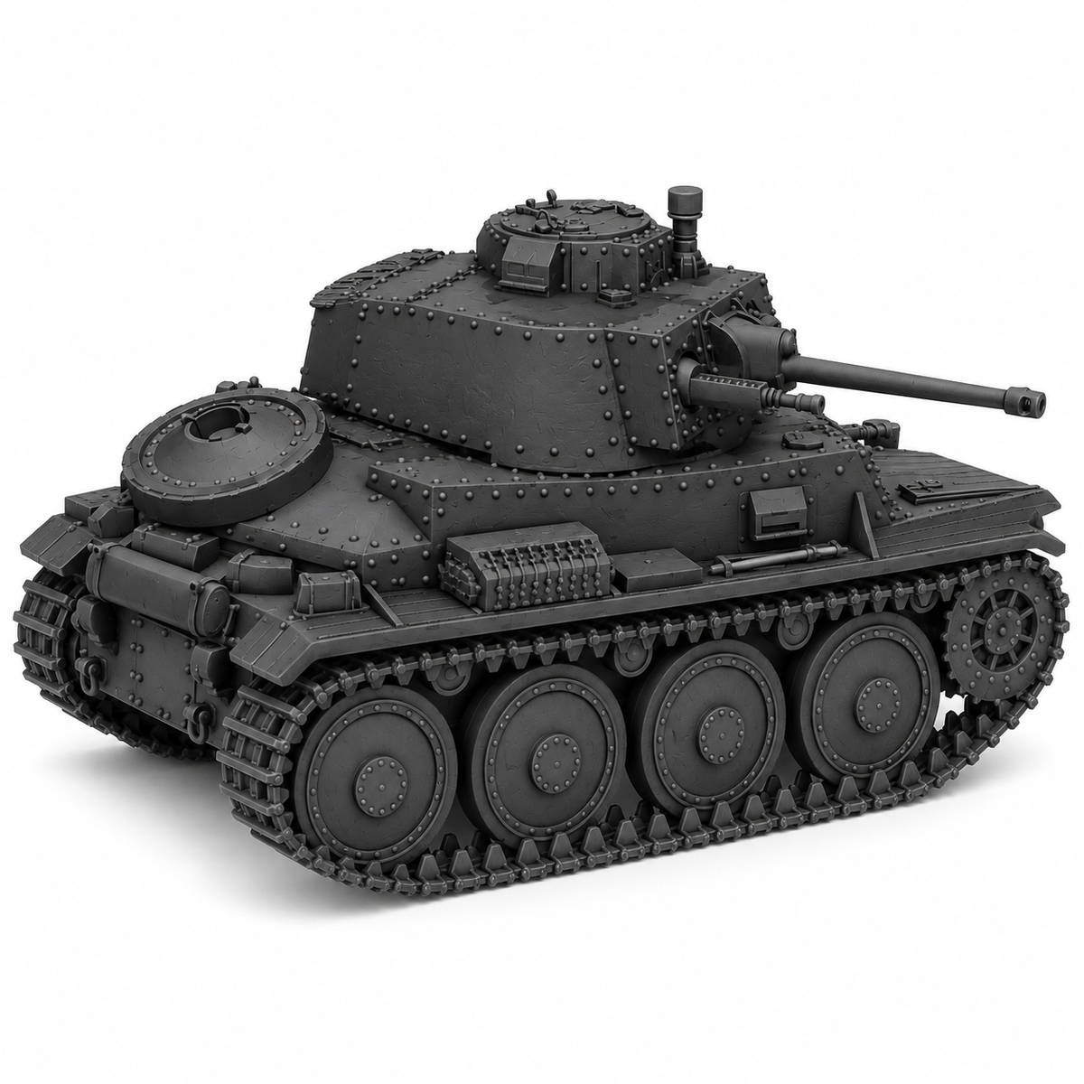 SSMODEL 1/72 1/144 Multi Scale Panzerkampfwagen 38t tank Resin Model Kit TSS0189 — detail view 5