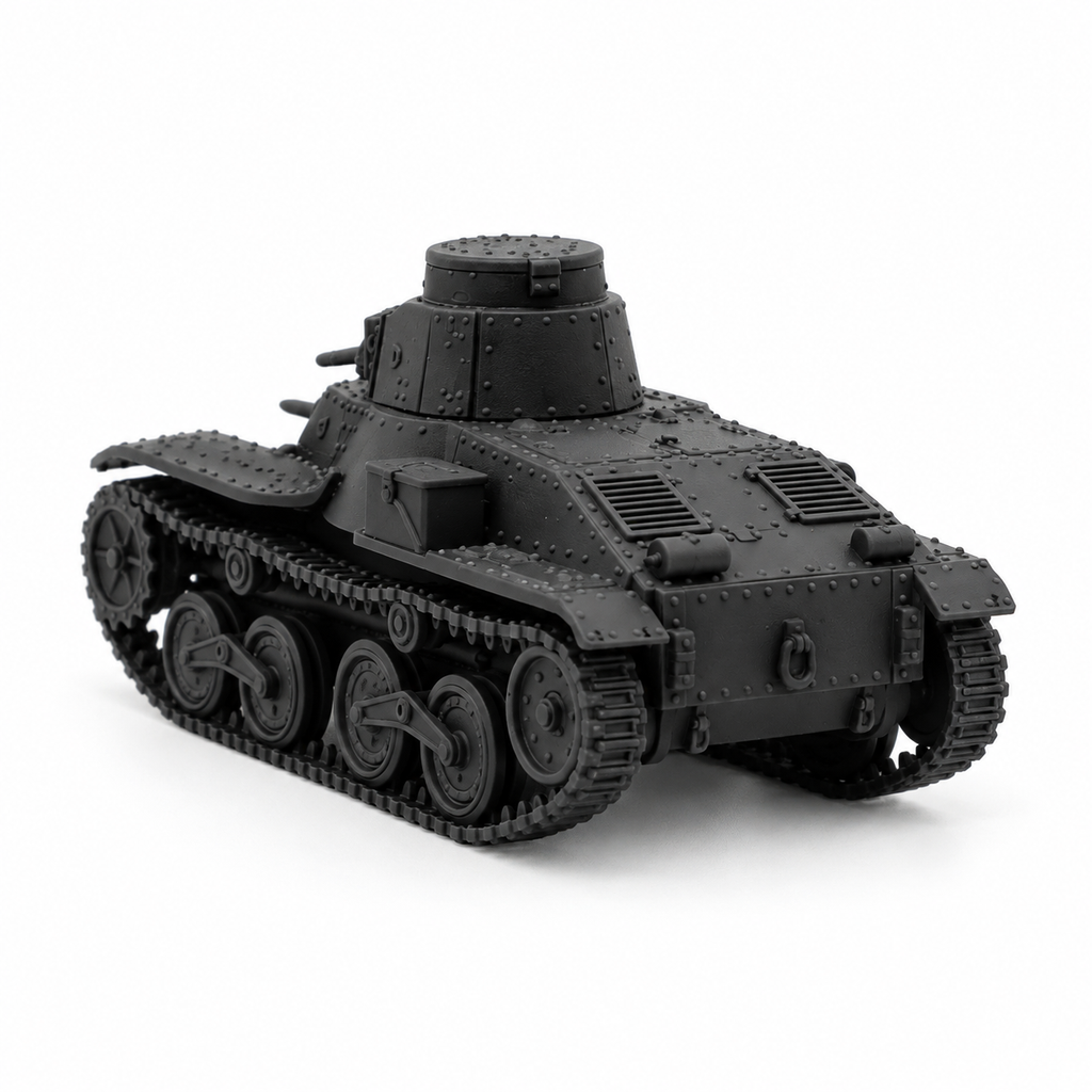 SSMODEL 1/72 1/144 Type 95 Ha-Go Light Tank 2 Crew Figures Resin Model TSS1297