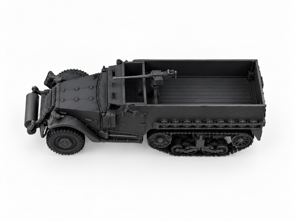 SSMODEL 1/72 1/144 Multi-Scale M5 US WWII Half-Track APC Resin Model Kit TSS1580 — detail view 5