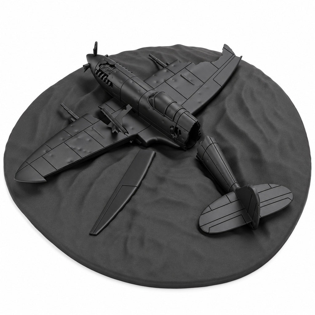 SSMODEL 1/72 1/144 Spitfire Mk.IX - destroyed UK WW2 Resin Model Kit RSS0054
