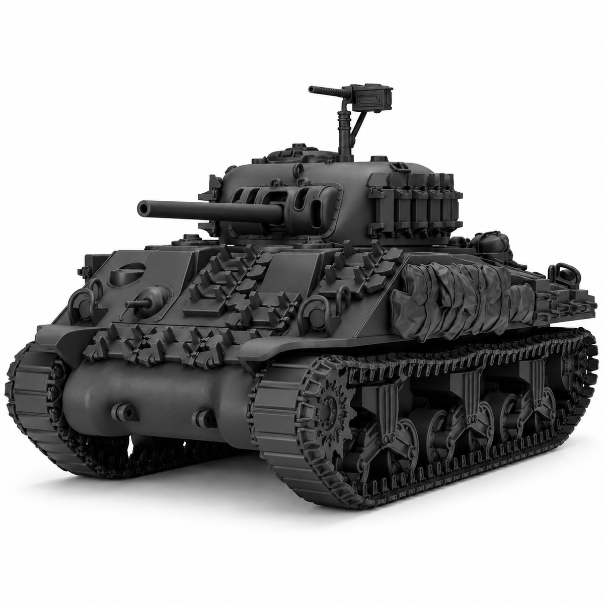 SSMODEL 1/72 1/144 Sherman M4 mid-production with cast nose Resin MODEL TSS0953 — detail view 10