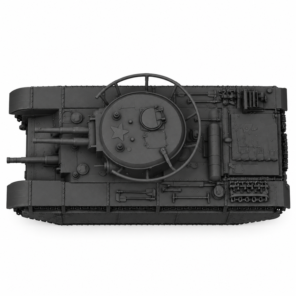 SSMODEL 1/72 1/144 Multi Scale T-35 bis fictional Tank Resin Model Kit TSS0531