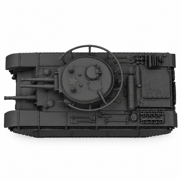 SSMODEL 1/72 1/144 Multi Scale T-35 bis fictional Tank Resin Model Kit TSS0531