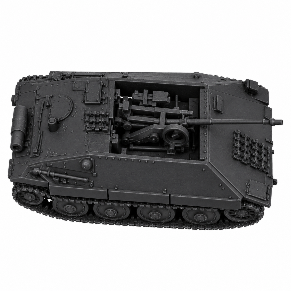 SSMODEL 1/72 1/144 Bergepanzer 38t Hetzer mit 2cm FlaK 38 tank Model Kit TSS0173 — detail view 4