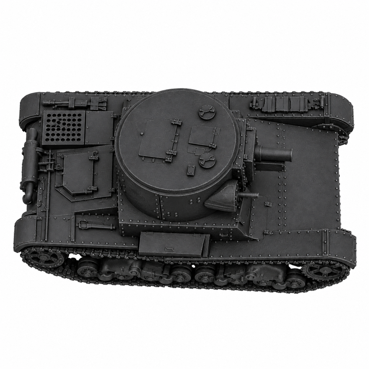 SSMODEL 1/72 1/144 Multi Scale T-26A T-26-4 tank Resin Model Kit TSS0083 — detail view 5