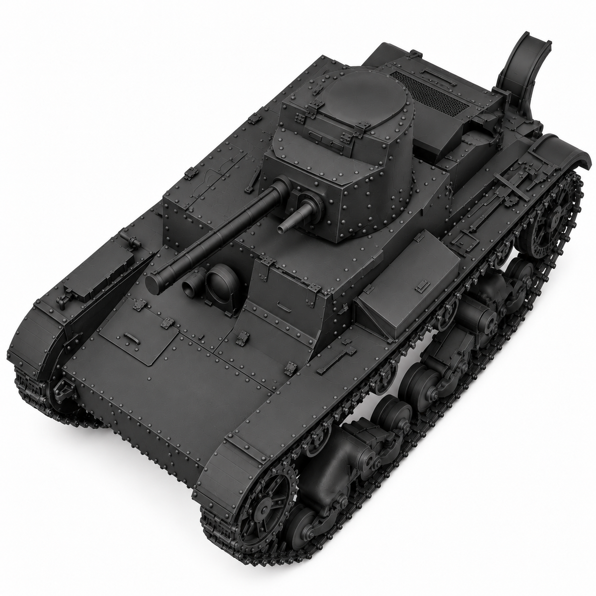 SSMODEL 1/72 1/144 Multi Scale KhT-26 OT-26 tank Resin Model Kit TSS0086 — detail view 5