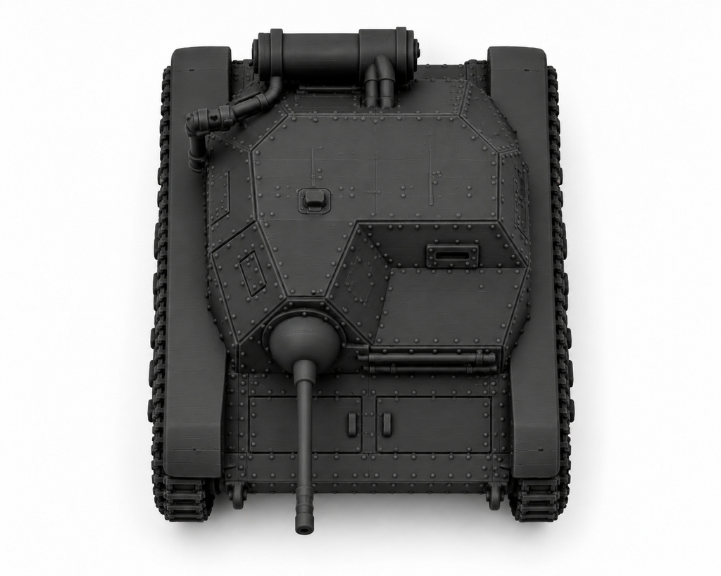 SSMODEL 1/72 1/144 Multi Scale with 2 optional machine guns Tank MODEL TSS1382