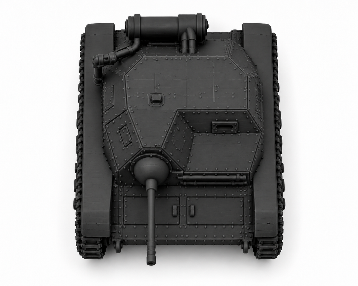 SSMODEL 1/72 1/144 Multi Scale with 2 optional machine guns Tank MODEL TSS1382 — detail view 3