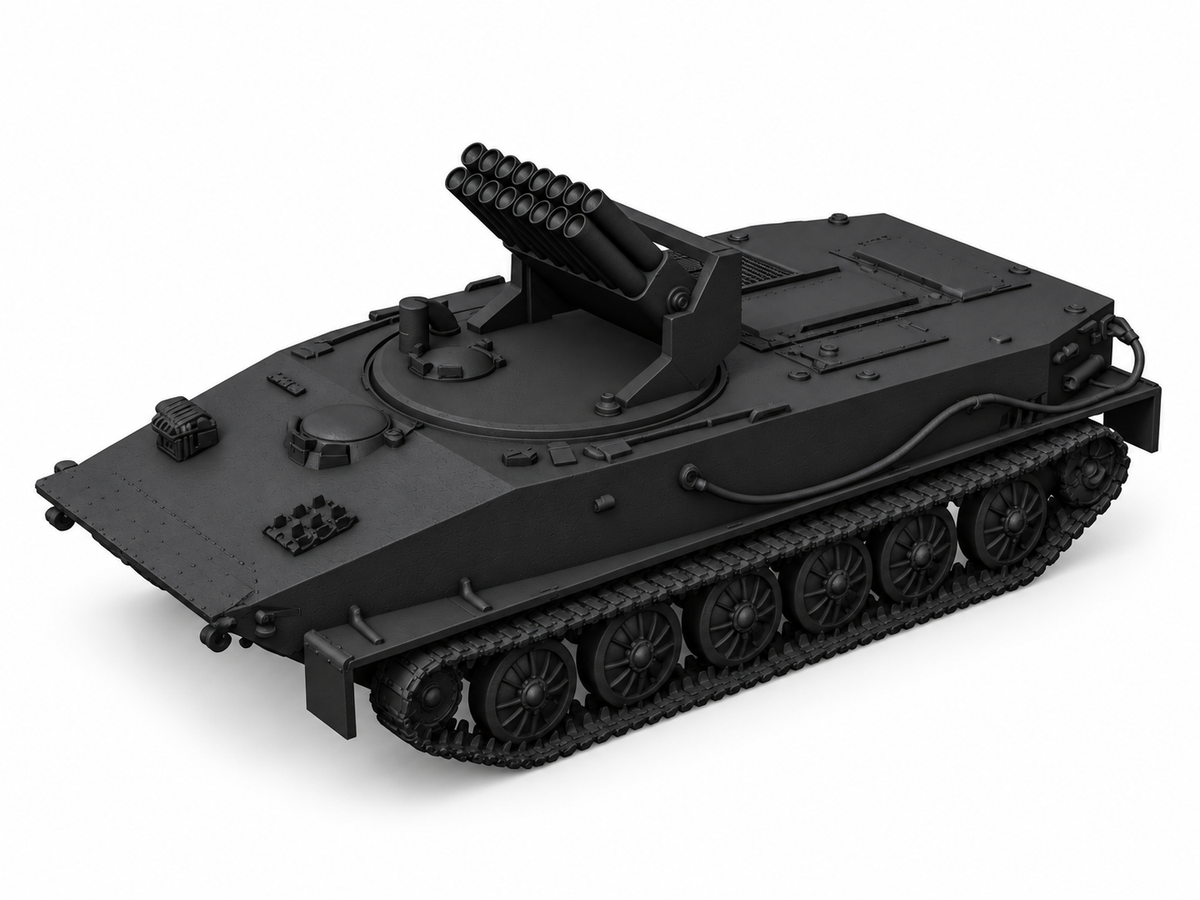 SSMODEL 1/72 1/144 Object 280 Soviet experimental rocket tank Model Kit TSS0293 — detail view 18