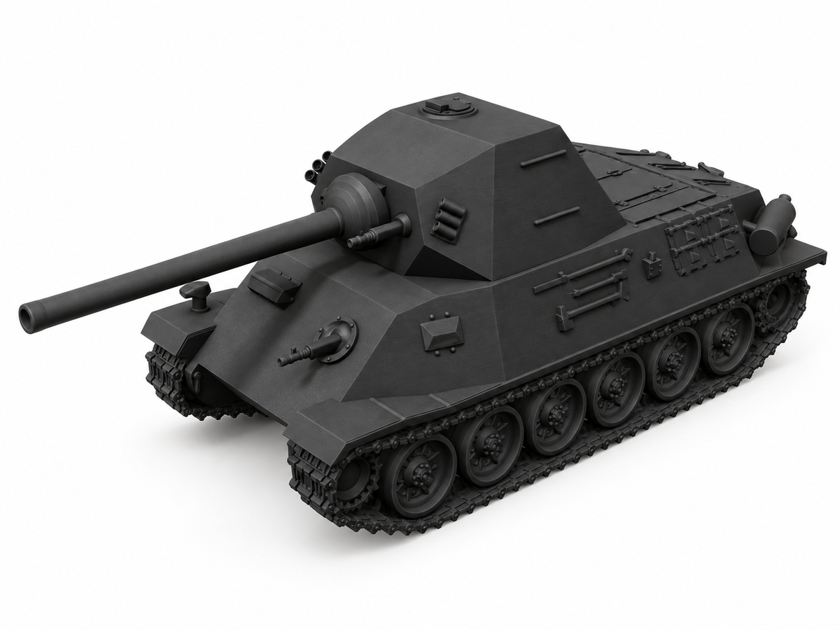 SSMODEL 1/72 1/144 Multi Scale T-25 tank Resin Model Kit TSS0275 — detail view 13