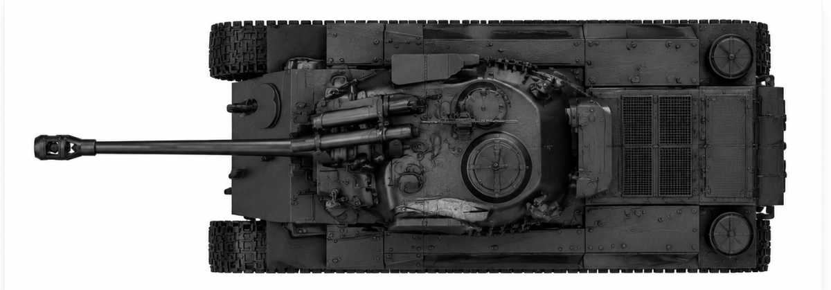 SSMODEL 1/72 1/144 Multi Scale Super Pershing T26E4 US Tank MODEL TSS1365 — detail view 3