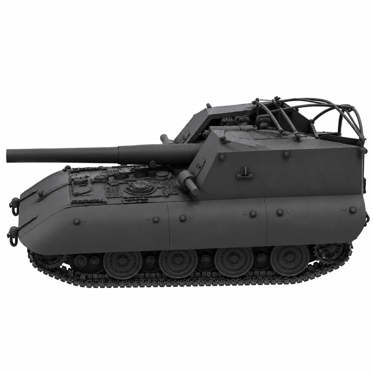 SSMODEL 1/72 1/144 Multi Scale G.W. E-100 Tank Resin  MODEL kit TSS0341 — detail view 3